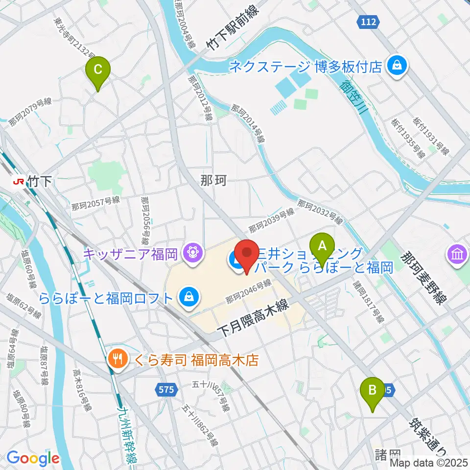 TOHOシネマズららぽーと福岡周辺のホテル一覧地図