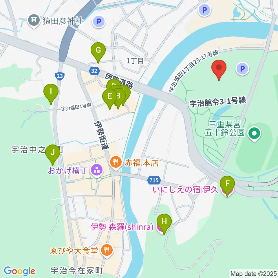 三重交通Gスポーツの杜伊勢体育館周辺のホテル一覧地図