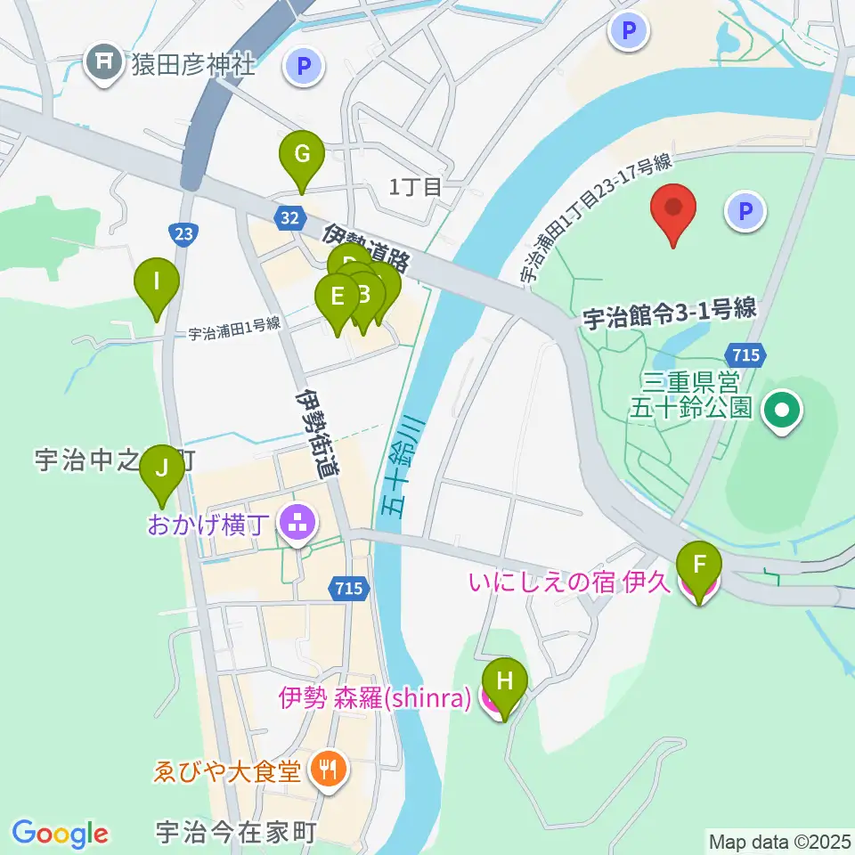 三重交通Gスポーツの杜伊勢体育館周辺のホテル一覧地図