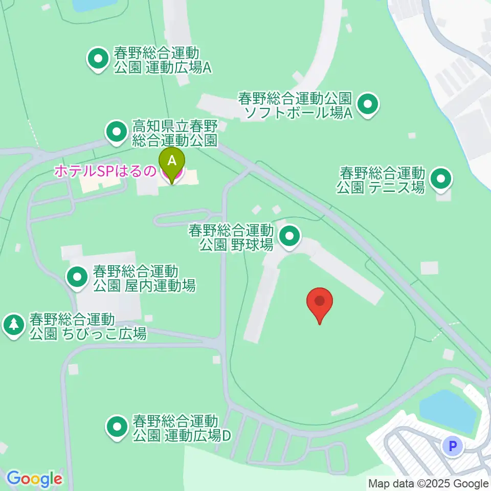 春野総合運動公園野球場周辺のホテル一覧地図