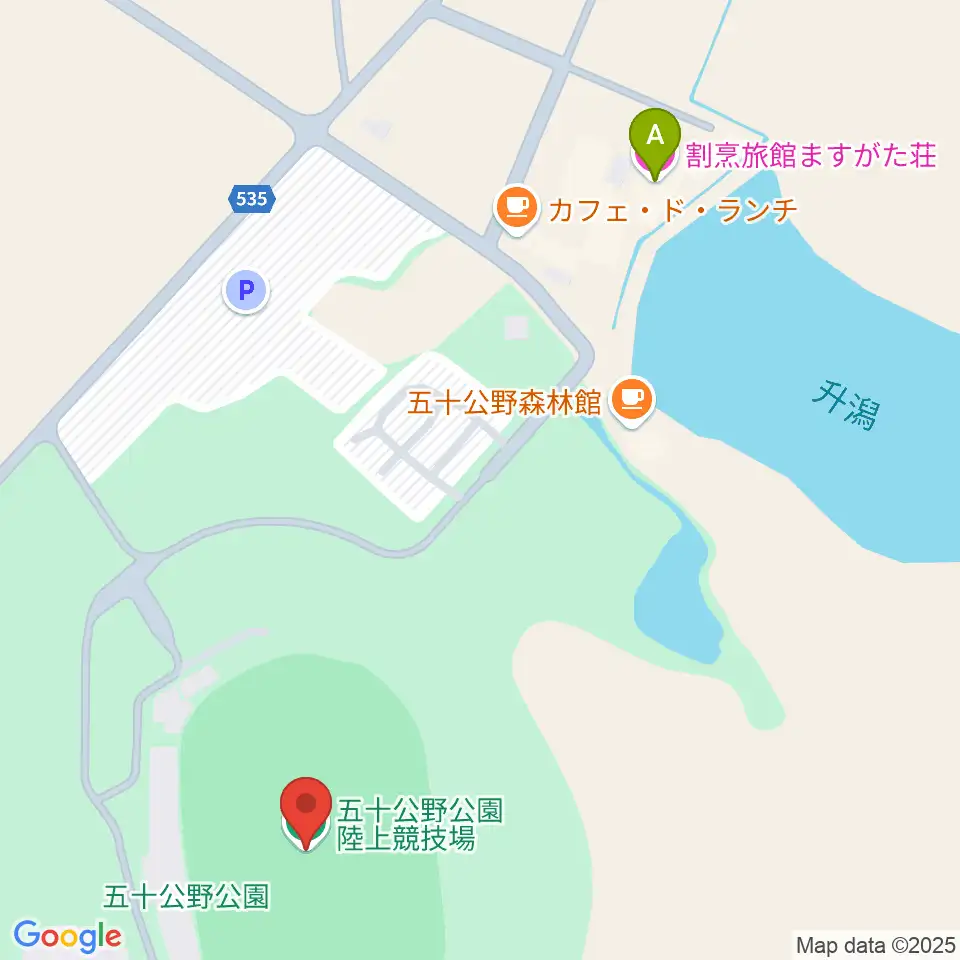 五十公野公園陸上競技場周辺のホテル一覧地図