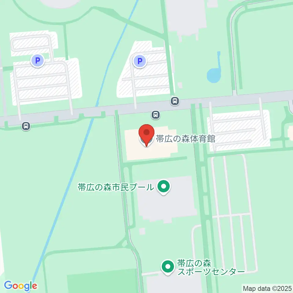 帯広の森体育館周辺のホテル一覧地図