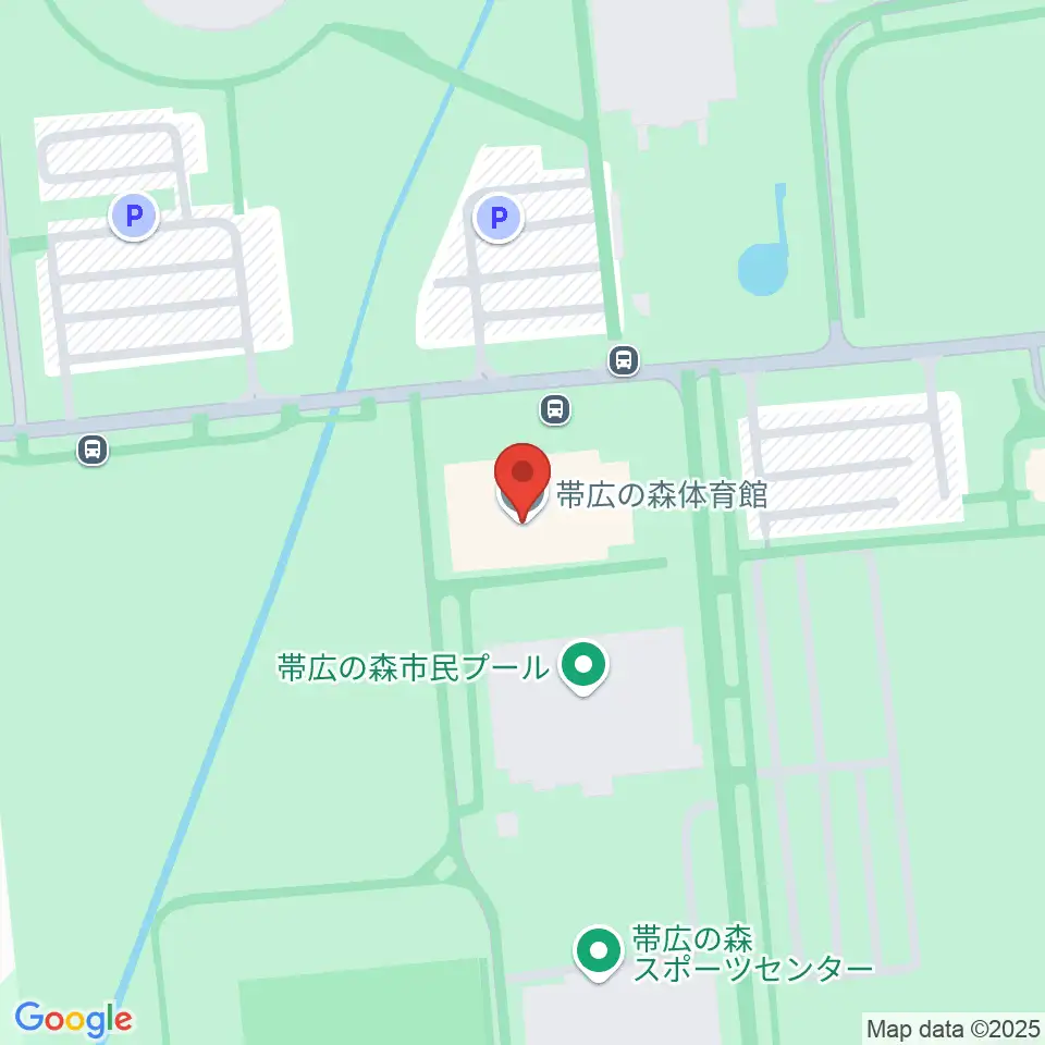帯広の森体育館周辺のホテル一覧地図