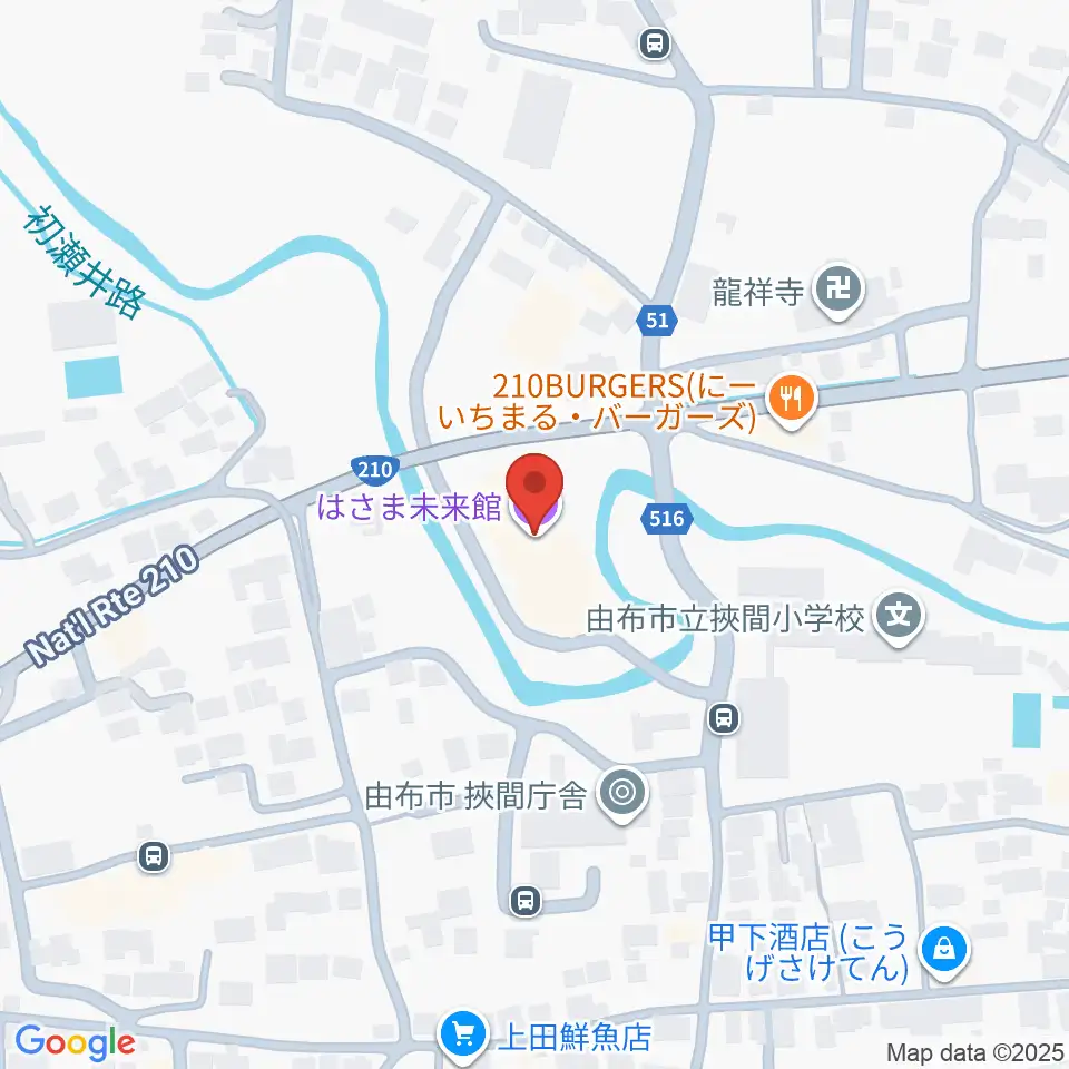 はさま未来館DENKENホール周辺のホテル一覧地図