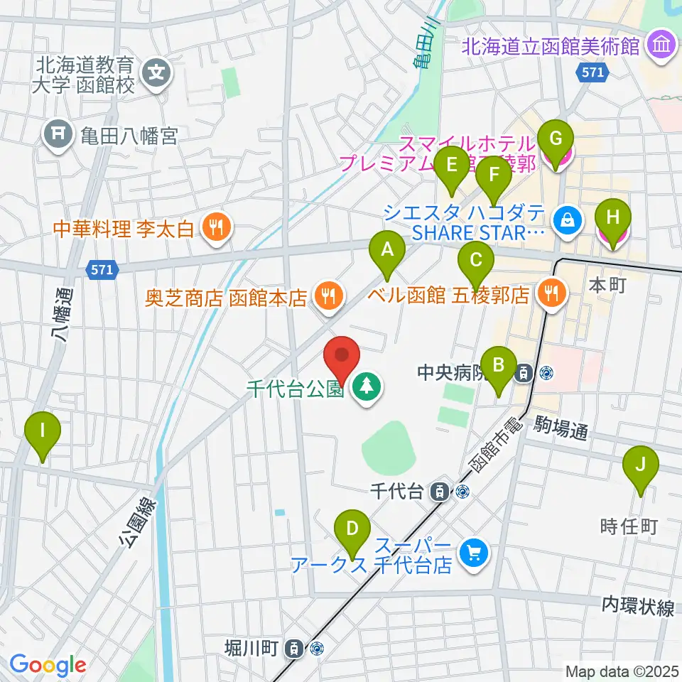 Hakodate Dock Sports Garden周辺のホテル一覧地図