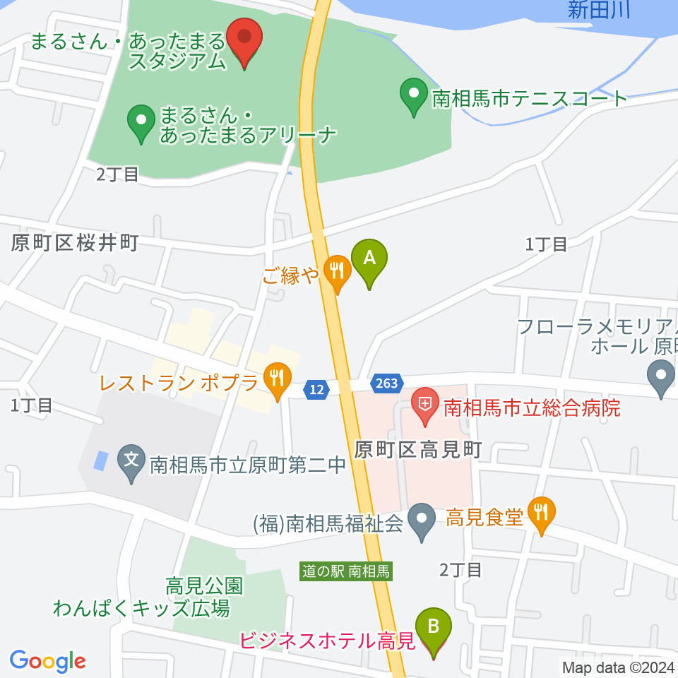 まるさん・あったまるスタジアム周辺のホテル一覧地図