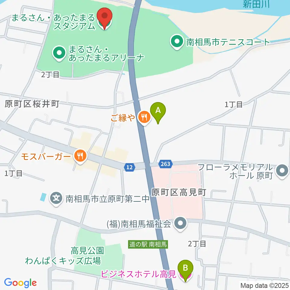 まるさん・あったまるスタジアム周辺のホテル一覧地図