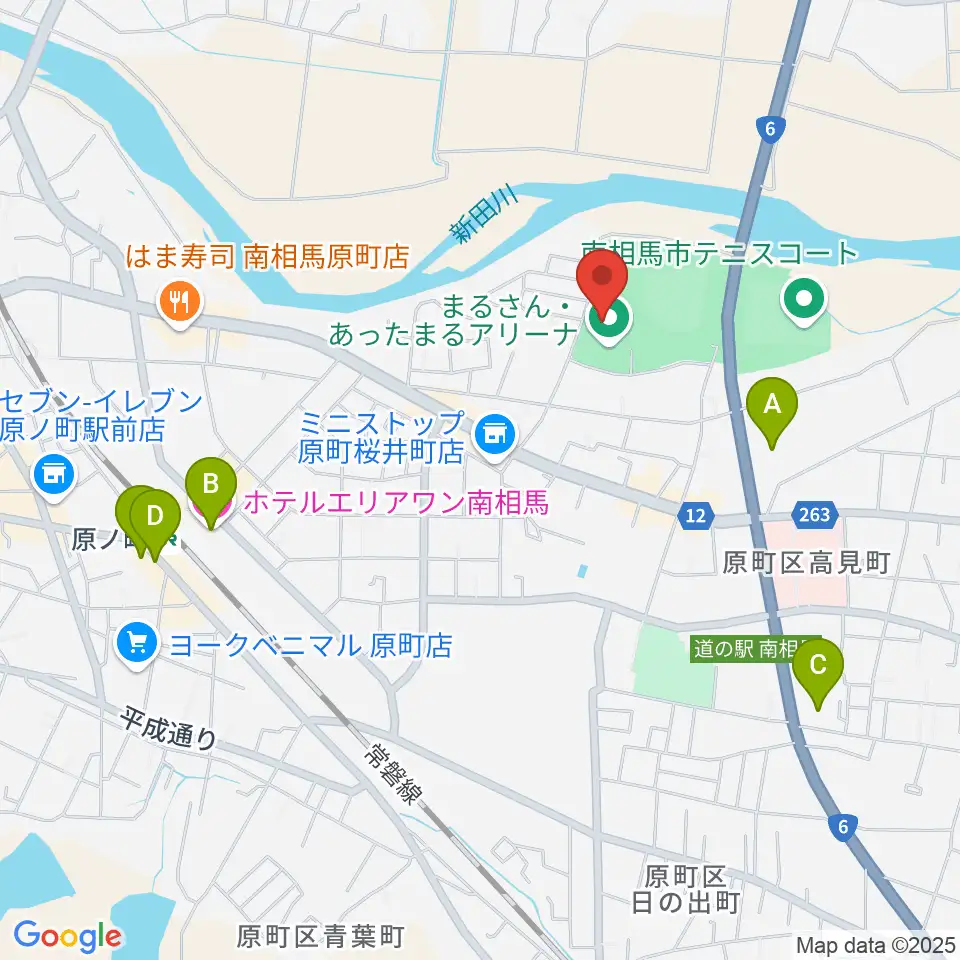 まるさん・あったまるアリーナ周辺のホテル一覧地図