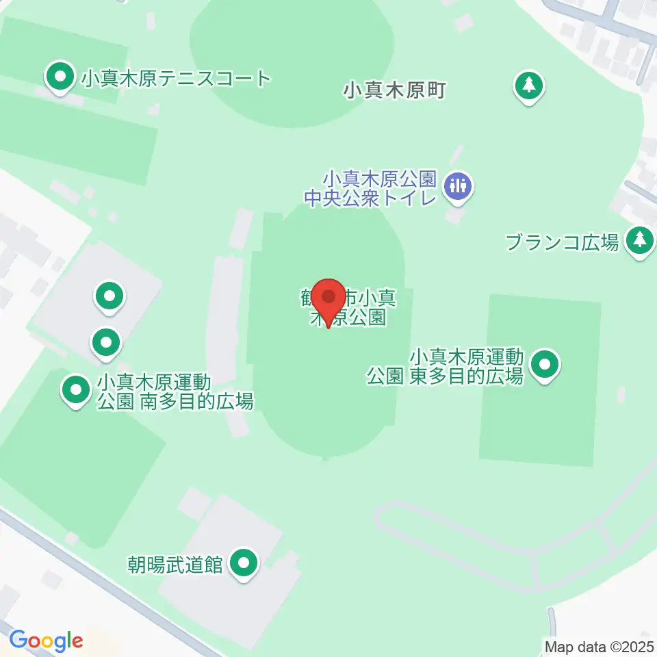 小真木原陸上競技場周辺のホテル一覧地図