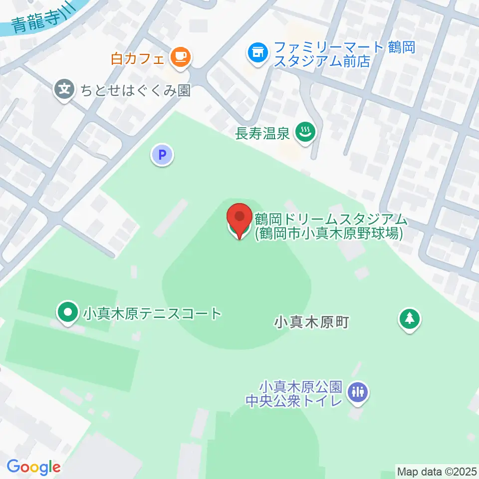 WaTaRaI鶴岡ドリームスタジアム周辺のホテル一覧地図