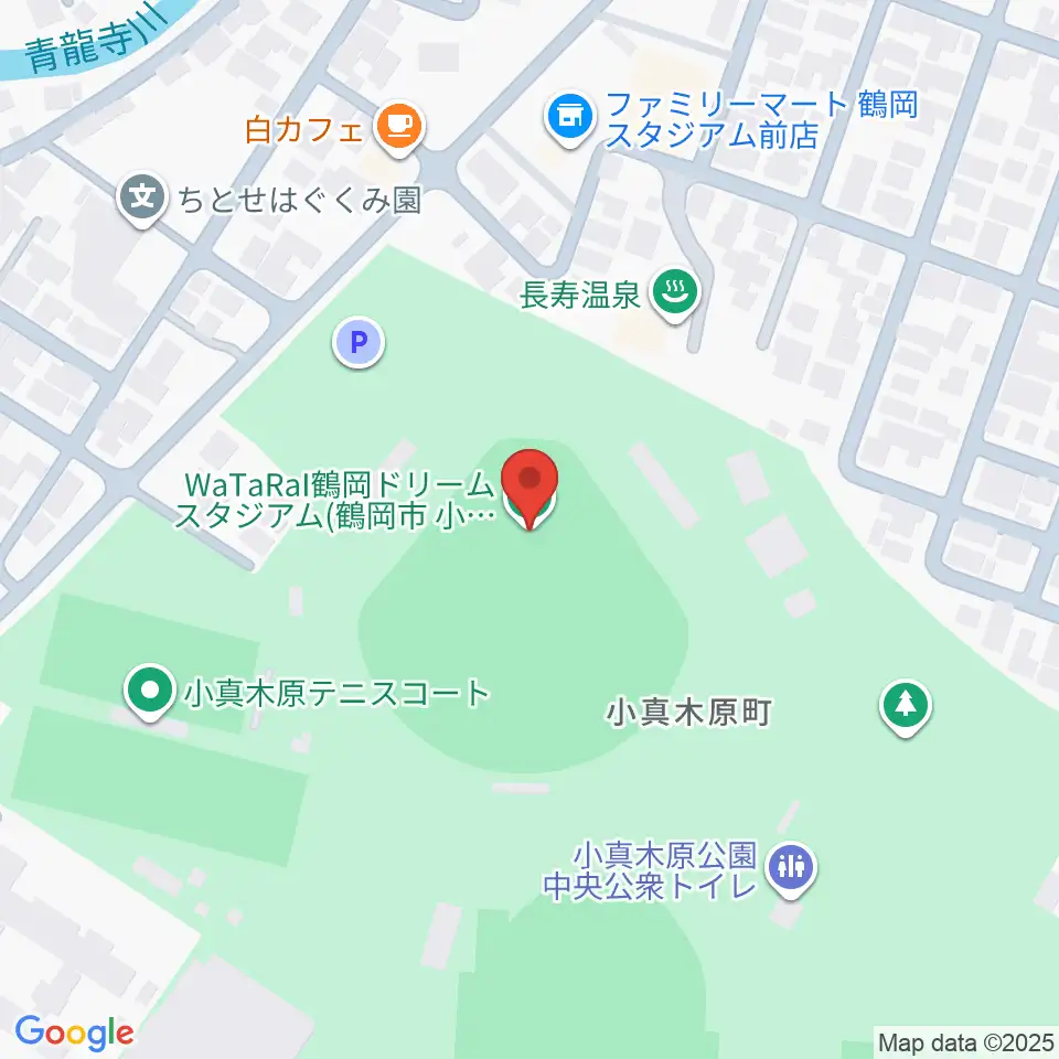 WaTaRaI鶴岡ドリームスタジアム周辺のホテル一覧地図