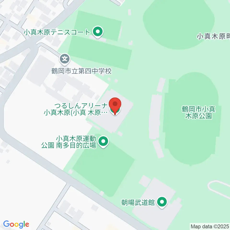 つるしんアリーナ小真木原周辺のホテル一覧地図
