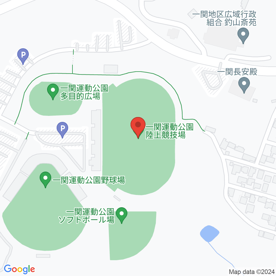 一関運動公園陸上競技場周辺のホテル一覧地図