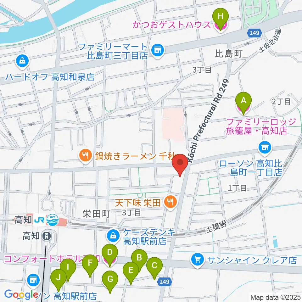 プレイヤーズラボ周辺のホテル一覧地図