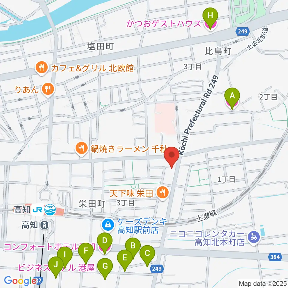 プレイヤーズラボ周辺のホテル一覧地図