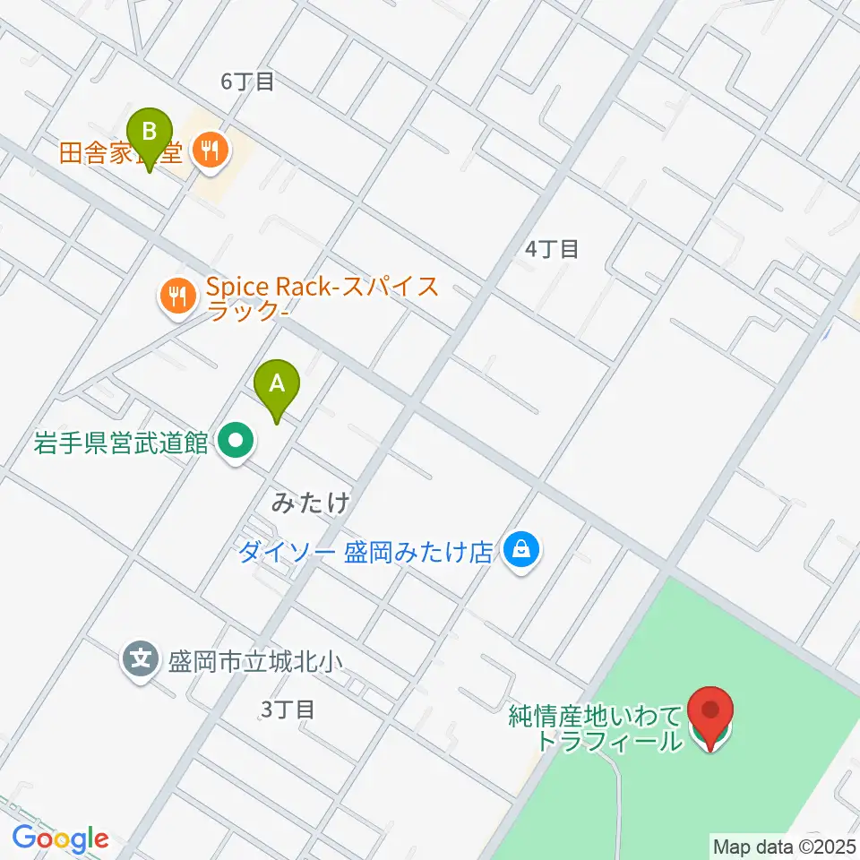純情産地いわてトラフィール周辺のホテル一覧地図