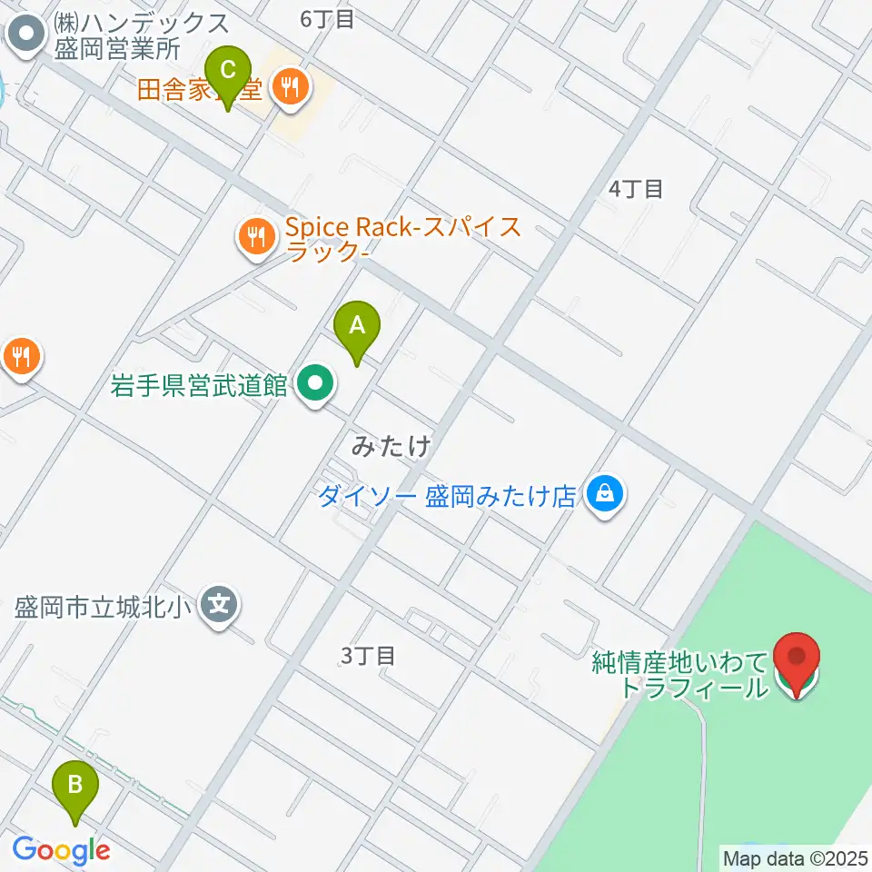 純情産地いわてトラフィール周辺のホテル一覧地図