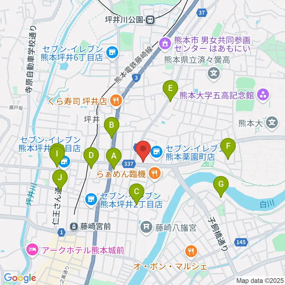 ロック会館周辺のホテル一覧地図