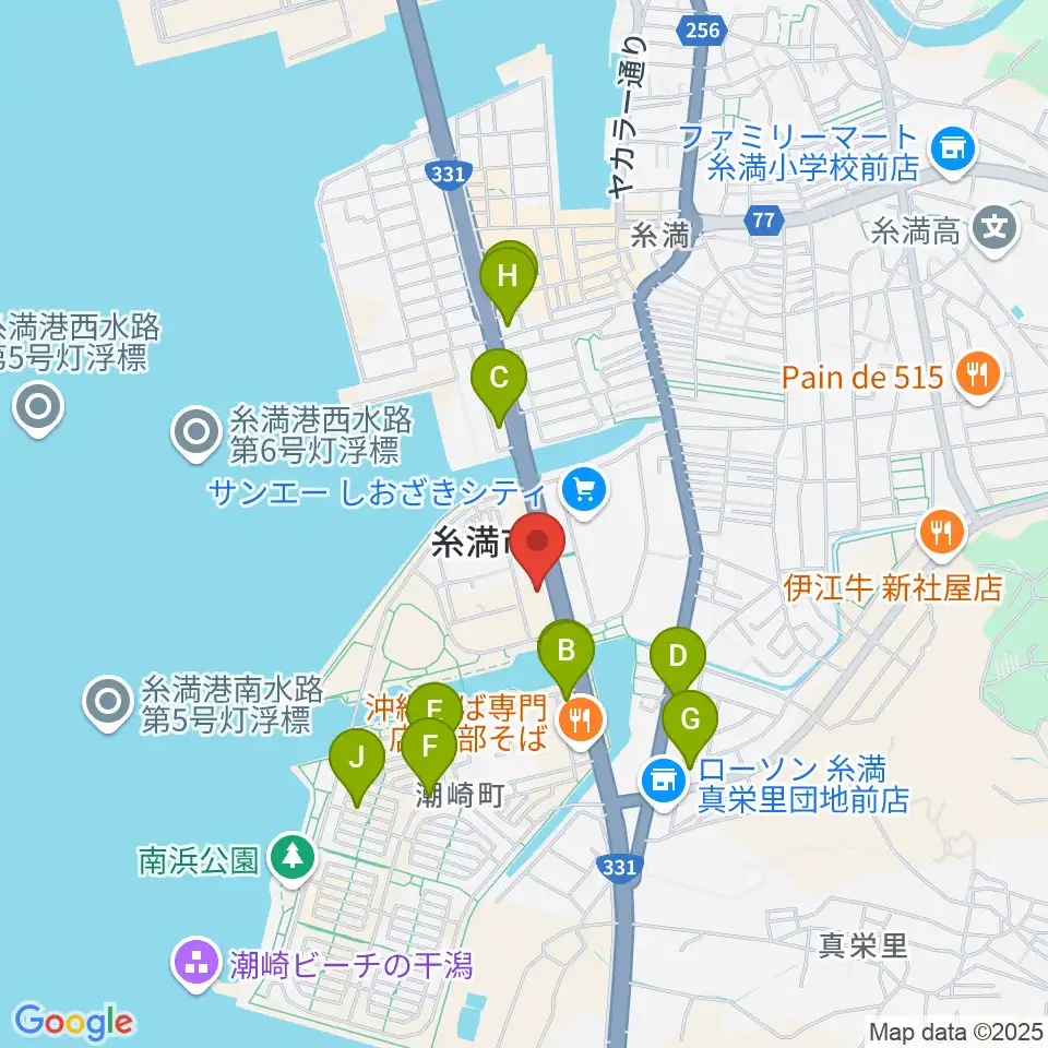 シャボン玉石けん くくる糸満周辺のホテル一覧地図