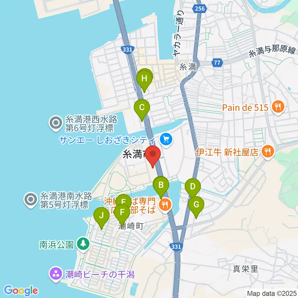 シャボン玉石けん くくる糸満周辺のホテル一覧地図