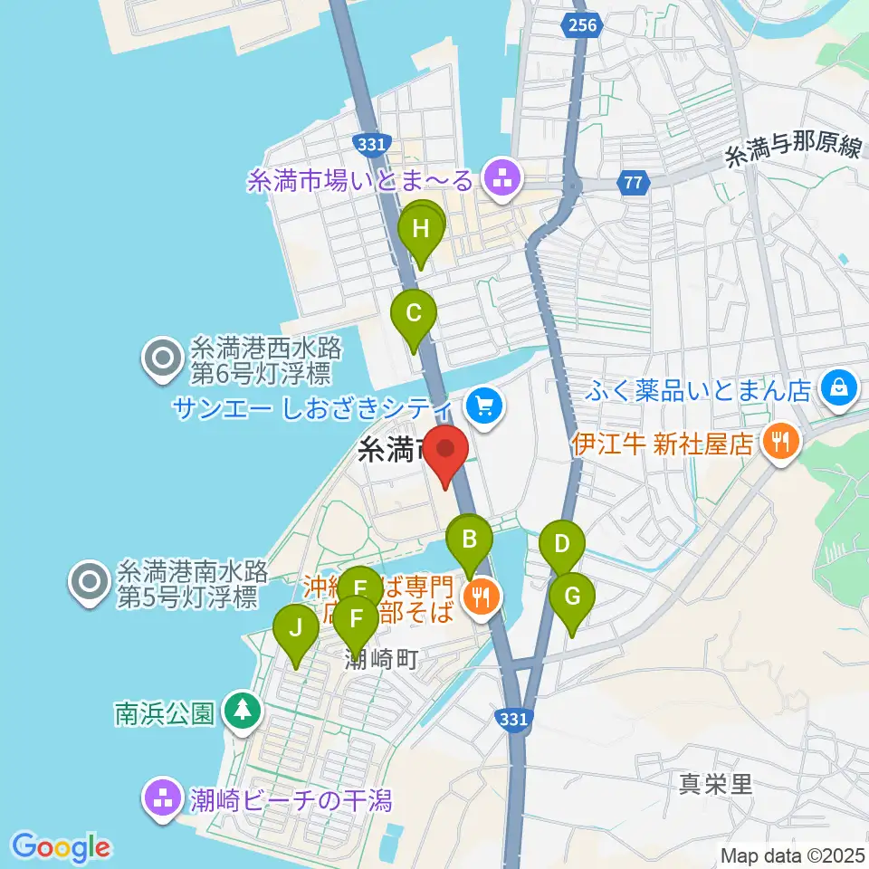 シャボン玉石けん くくる糸満周辺のホテル一覧地図