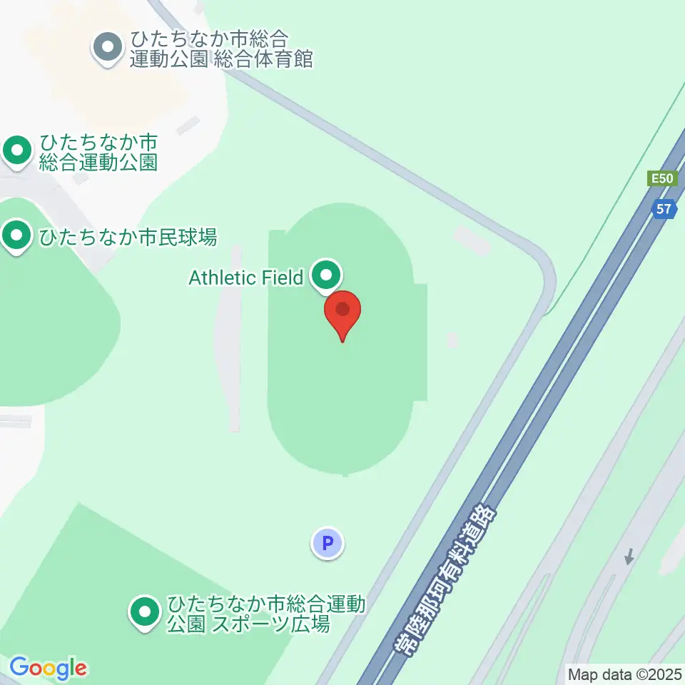 ひたちなか市陸上競技場周辺のホテル一覧地図