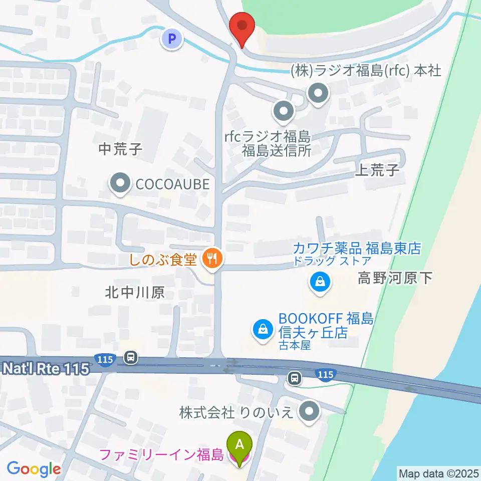 誠電社WINDYスタジアム周辺のホテル一覧地図
