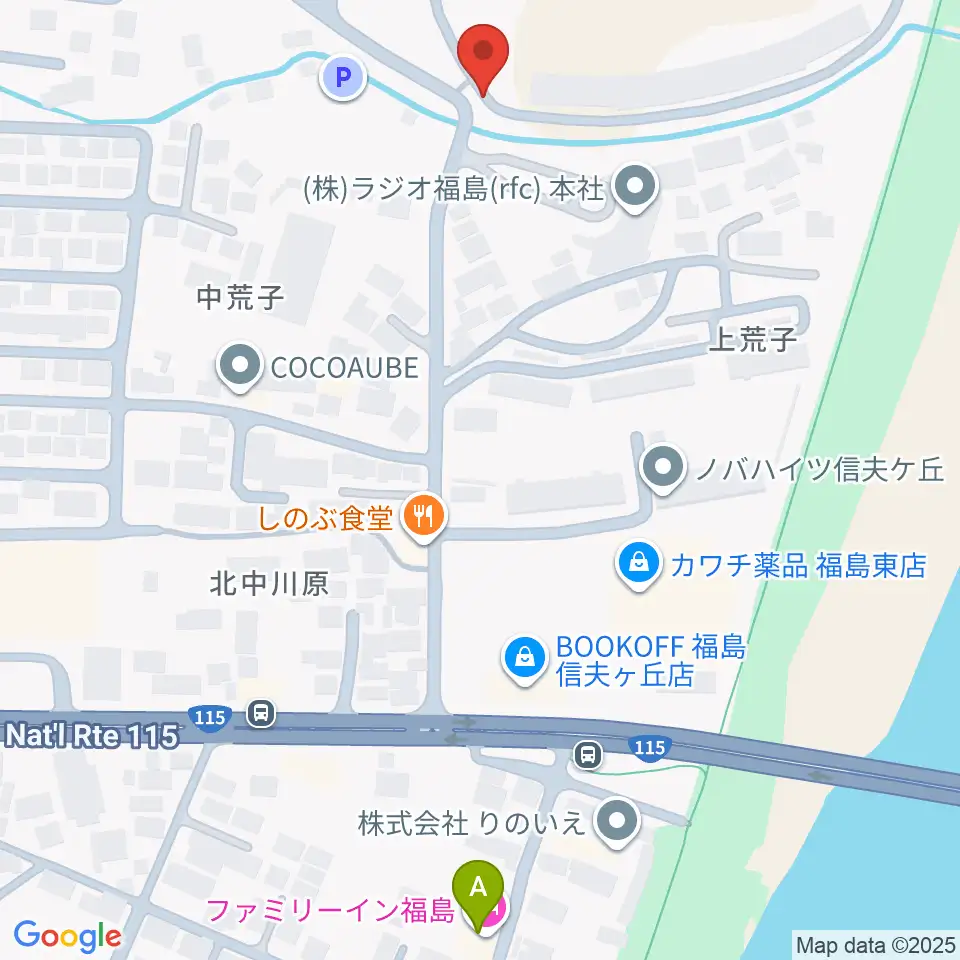 誠電社WINDYスタジアム周辺のホテル一覧地図