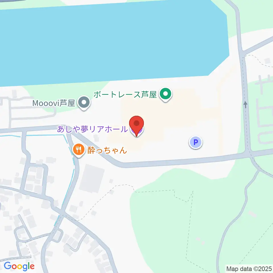 あしや夢リアホール周辺のホテル一覧地図
