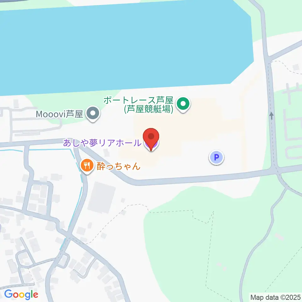 あしや夢リアホール周辺のホテル一覧地図