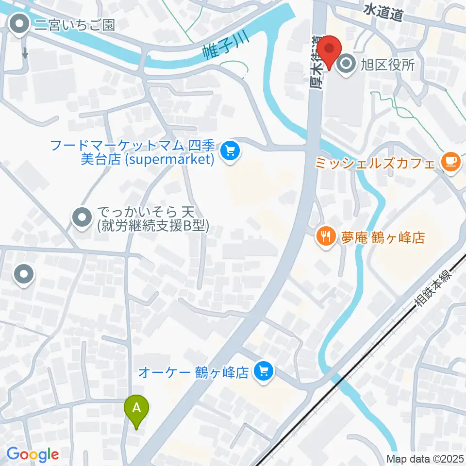横浜市旭公会堂周辺のホテル一覧地図