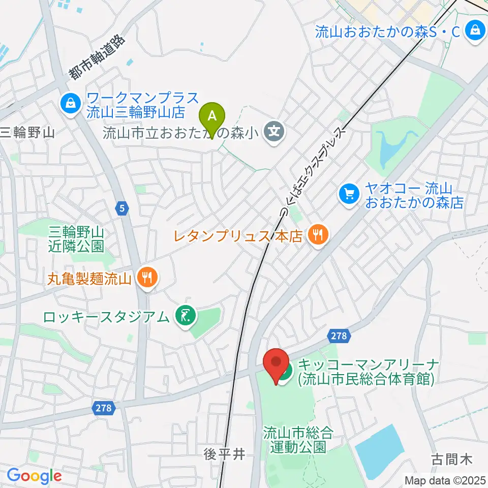 キッコーマンアリーナ周辺のホテル一覧地図