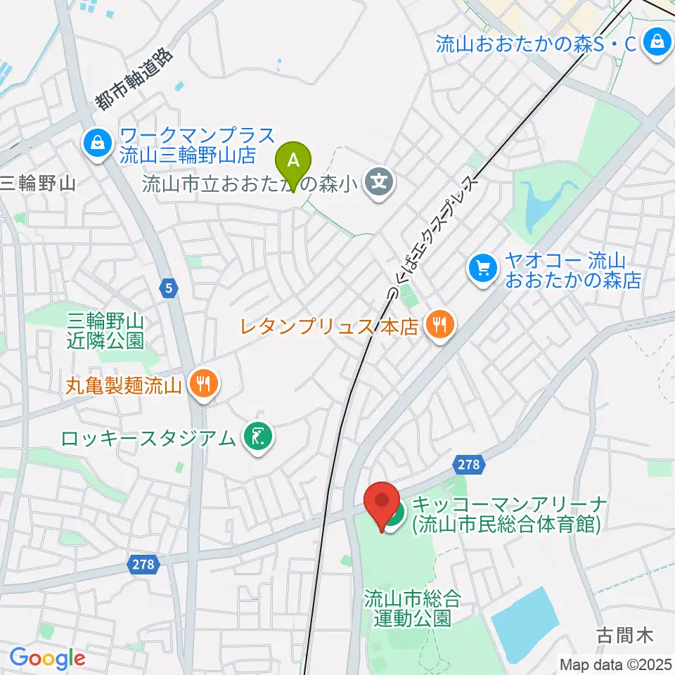 キッコーマンアリーナ周辺のホテル一覧地図
