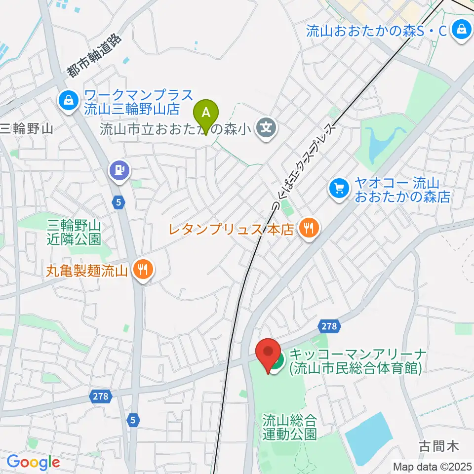 キッコーマンアリーナ周辺のホテル一覧地図
