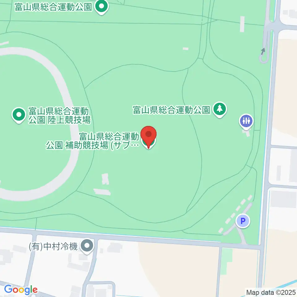 富山県総合運動公園補助競技場周辺のホテル一覧地図