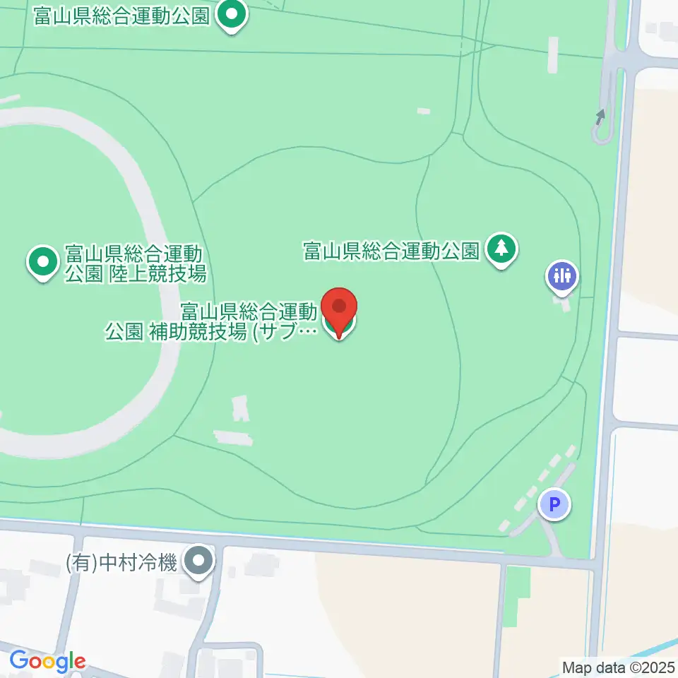 富山県総合運動公園補助競技場周辺のホテル一覧地図