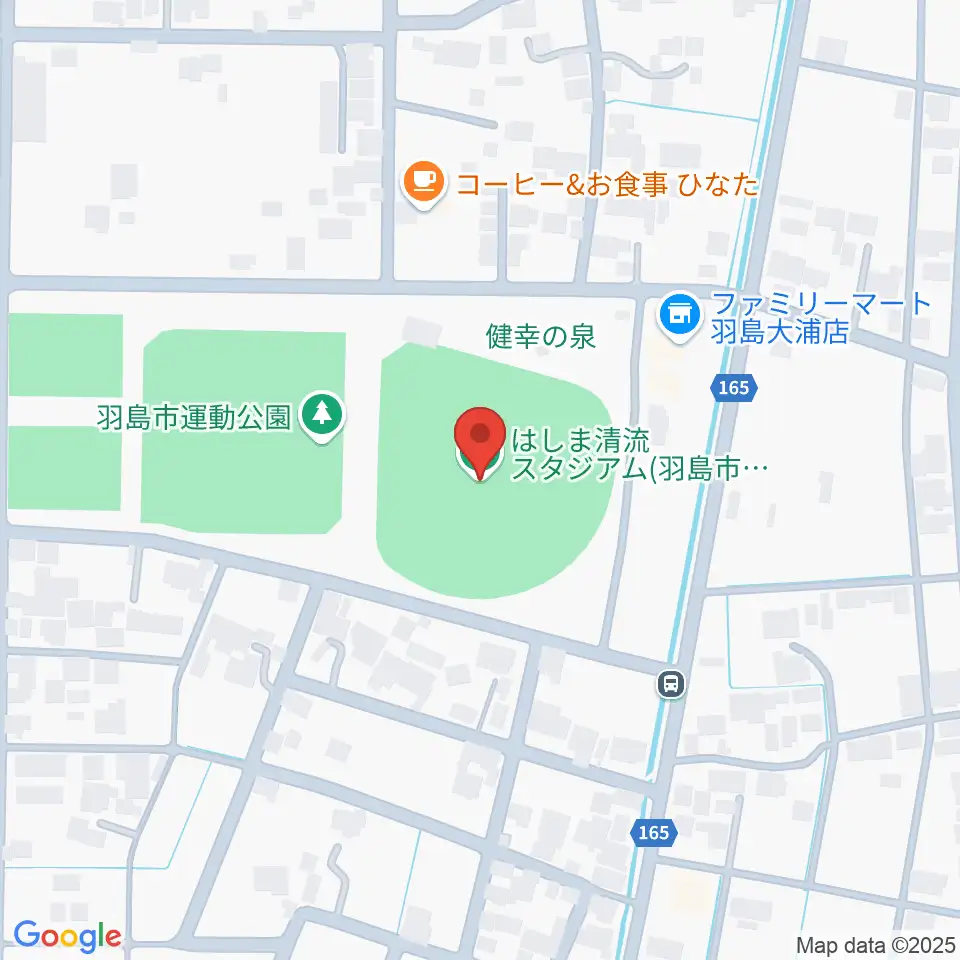 はしま清流スタジアム周辺のホテル一覧地図
