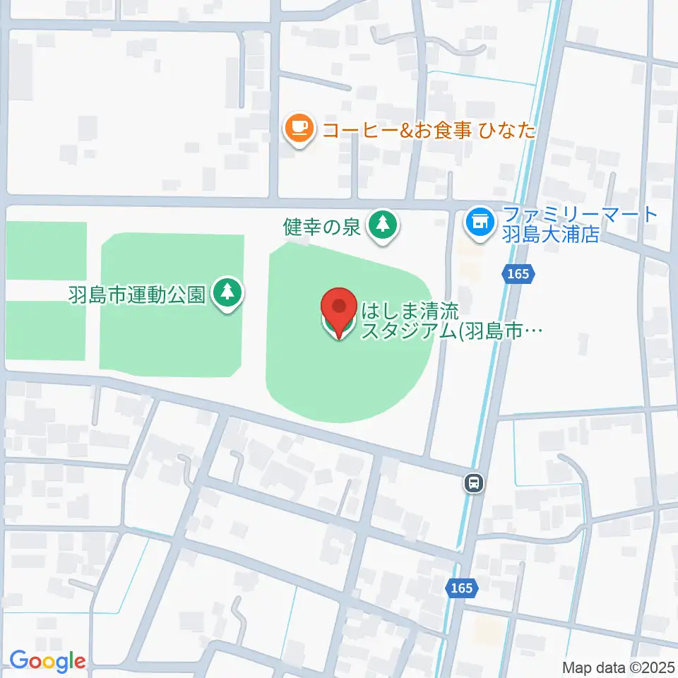はしま清流スタジアム周辺のホテル一覧地図