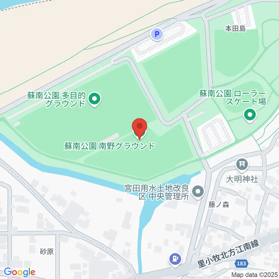 蘇南公園南野グランド周辺のホテル一覧地図