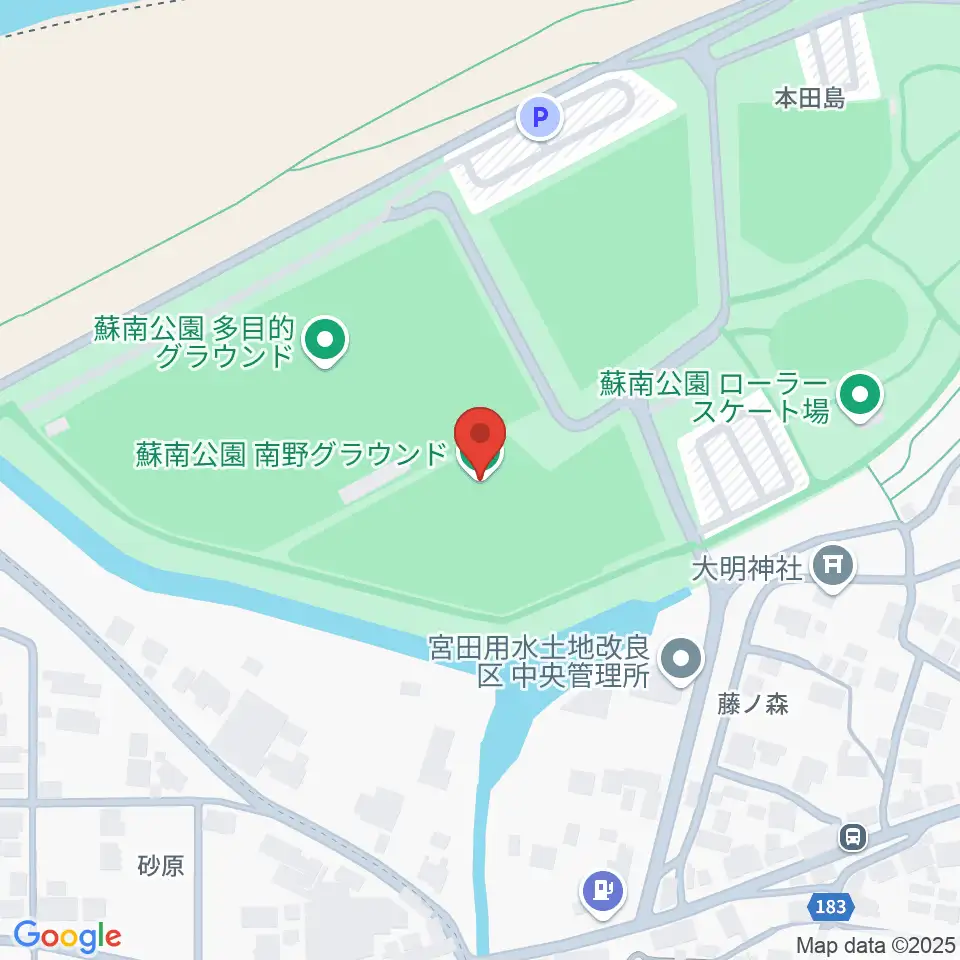 蘇南公園南野グランド周辺のホテル一覧地図