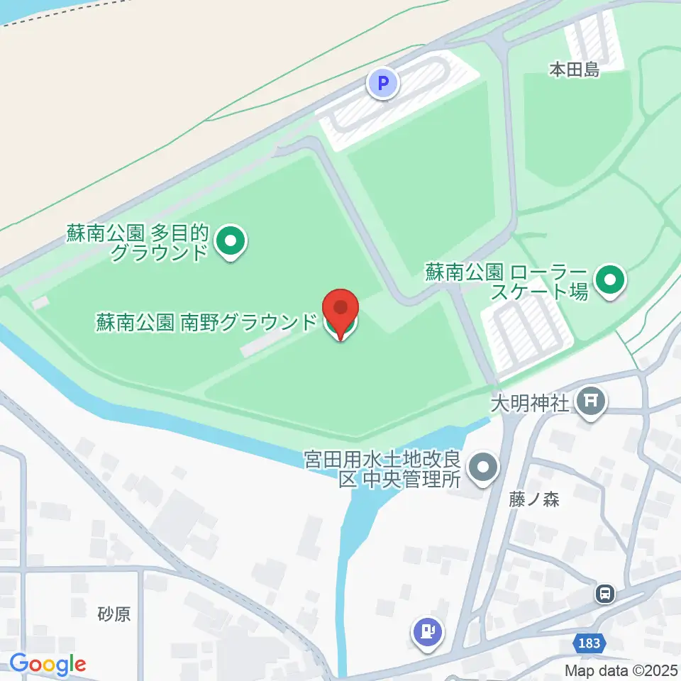 蘇南公園南野グランド周辺のホテル一覧地図