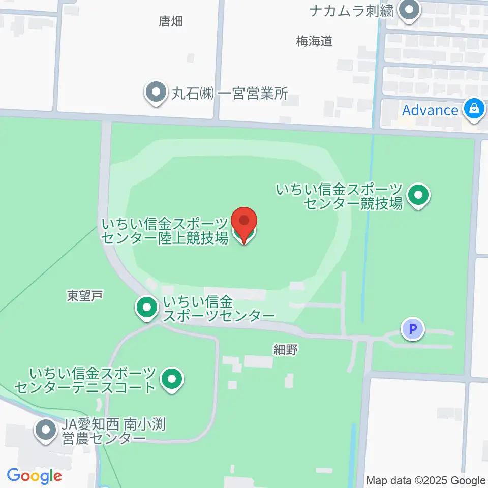 いちい信金スポーツセンター陸上競技場周辺のホテル一覧地図