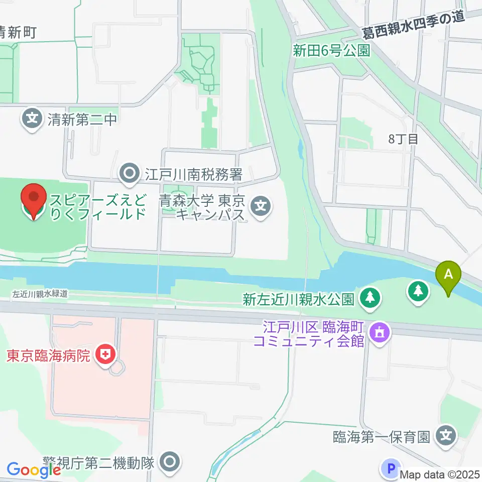 スピアーズえどりくフィールド周辺のホテル一覧地図