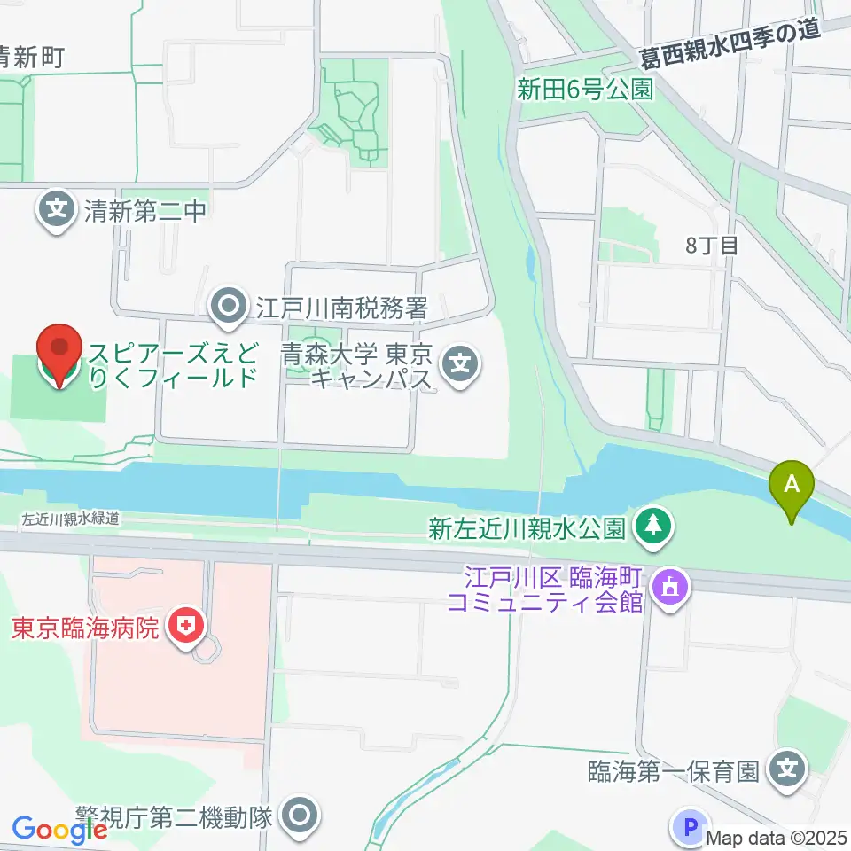 スピアーズえどりくフィールド周辺のホテル一覧地図