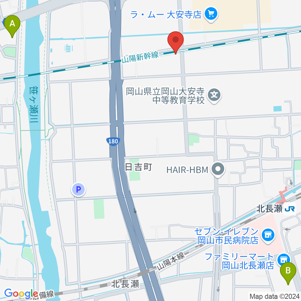 ミュージックスタジオOZZ周辺のホテル一覧地図