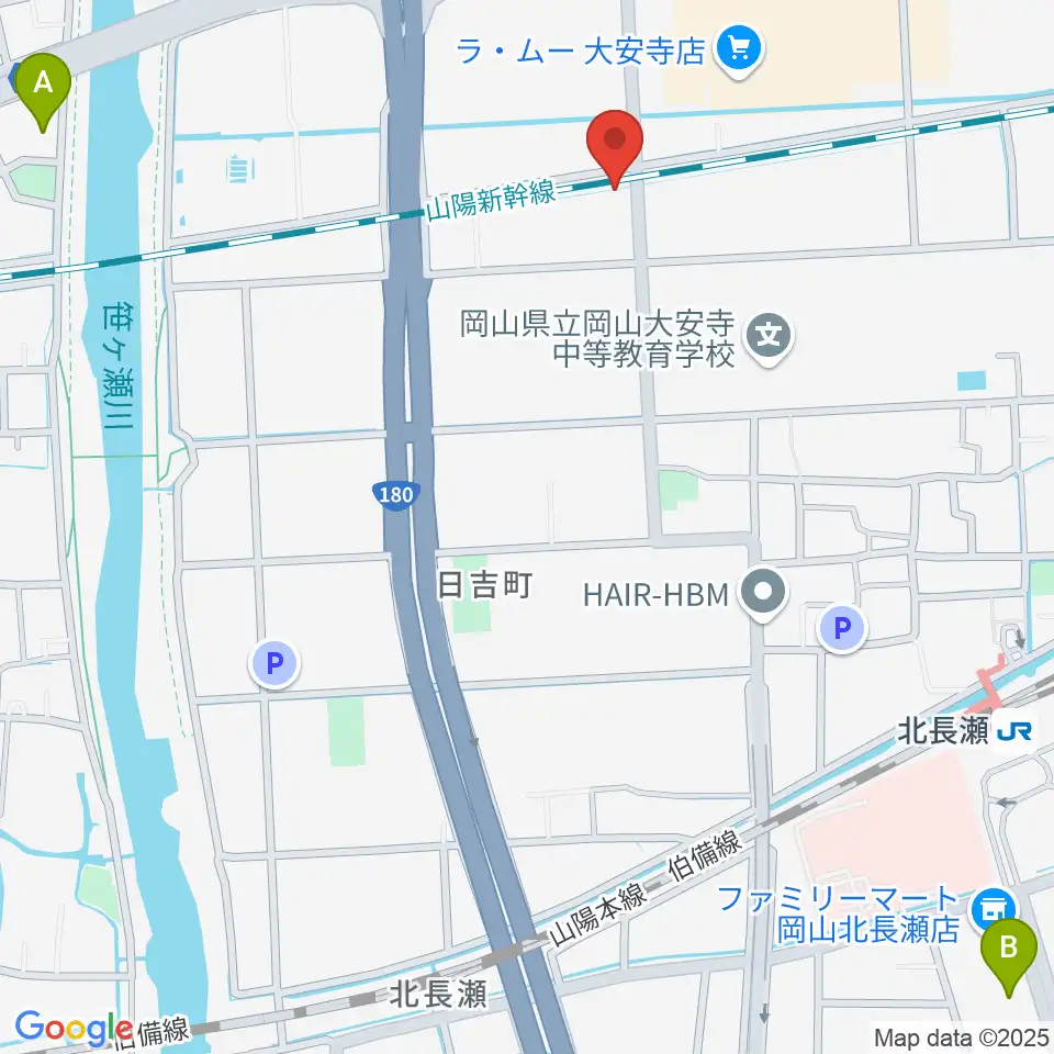 ミュージックスタジオOZZ周辺のホテル一覧地図