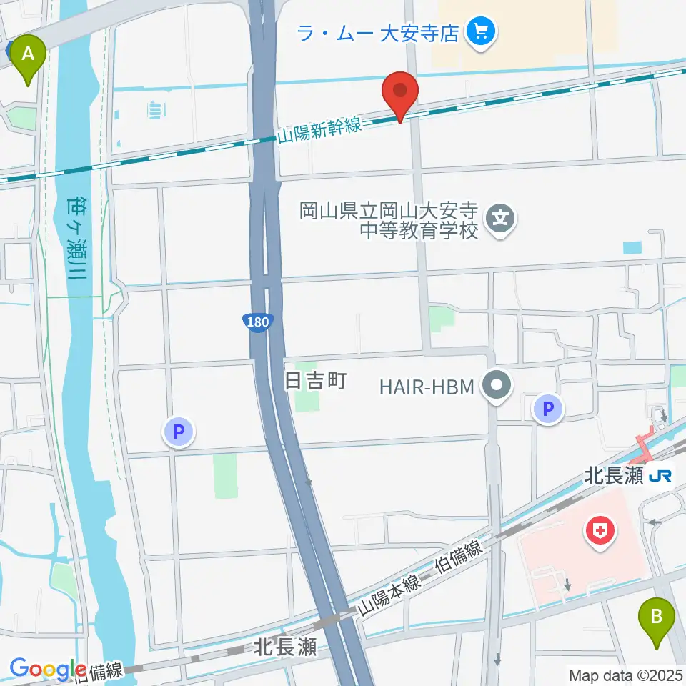 ミュージックスタジオOZZ周辺のホテル一覧地図