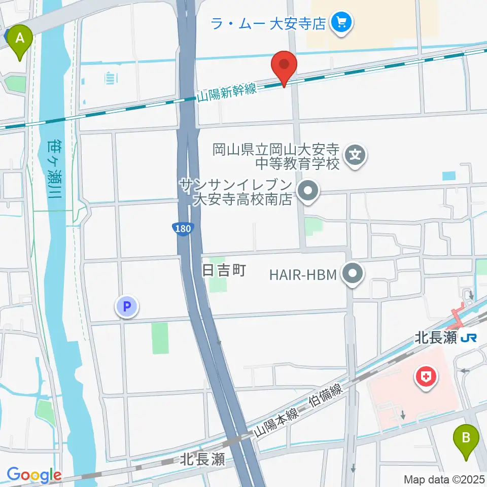 ミュージックスタジオOZZ周辺のホテル一覧地図