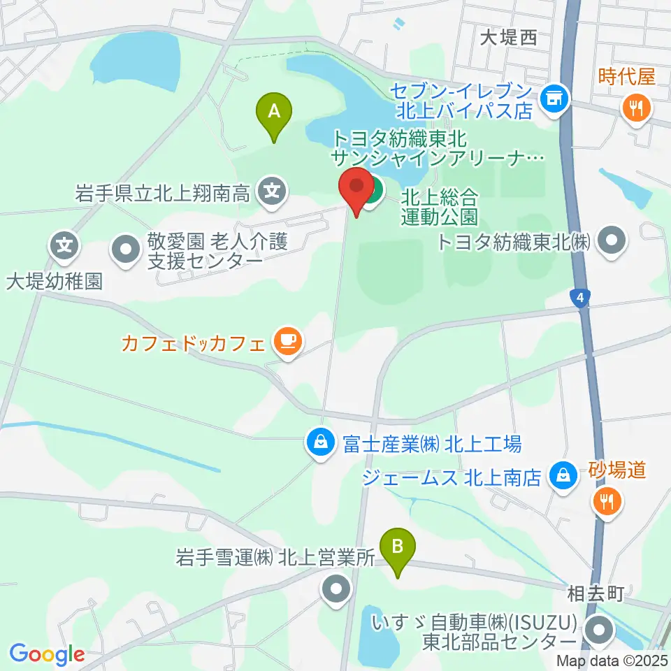 トヨタ紡織東北サンシャインアリーナ周辺のホテル一覧地図