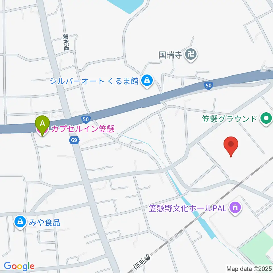 桐生大学グリーンアリーナ周辺のホテル一覧地図
